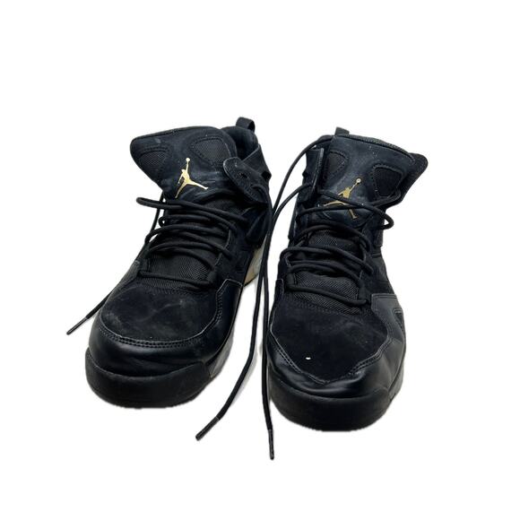 Nike Jordan Flight Club 91 Black Metallic Gold 2021 Mens 11 - Picture 1 of 7